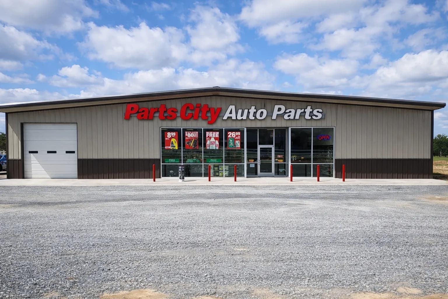 Little Kansas Tire and Parts City hometown storefront